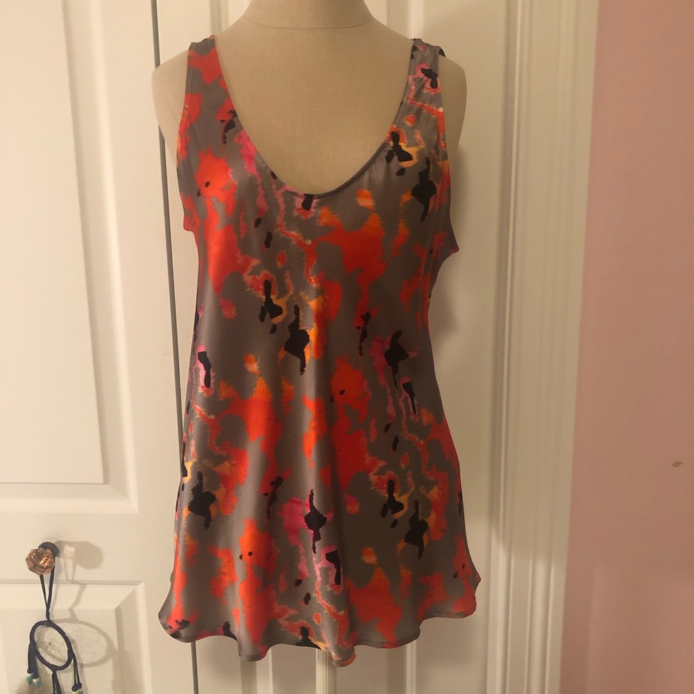 Giorgio Armani black label silk tank top